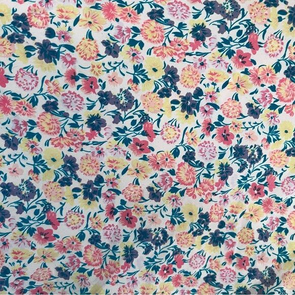 French Connection Floral Print Rounded Hem Cotton Tank Top - Picture 3 of 7